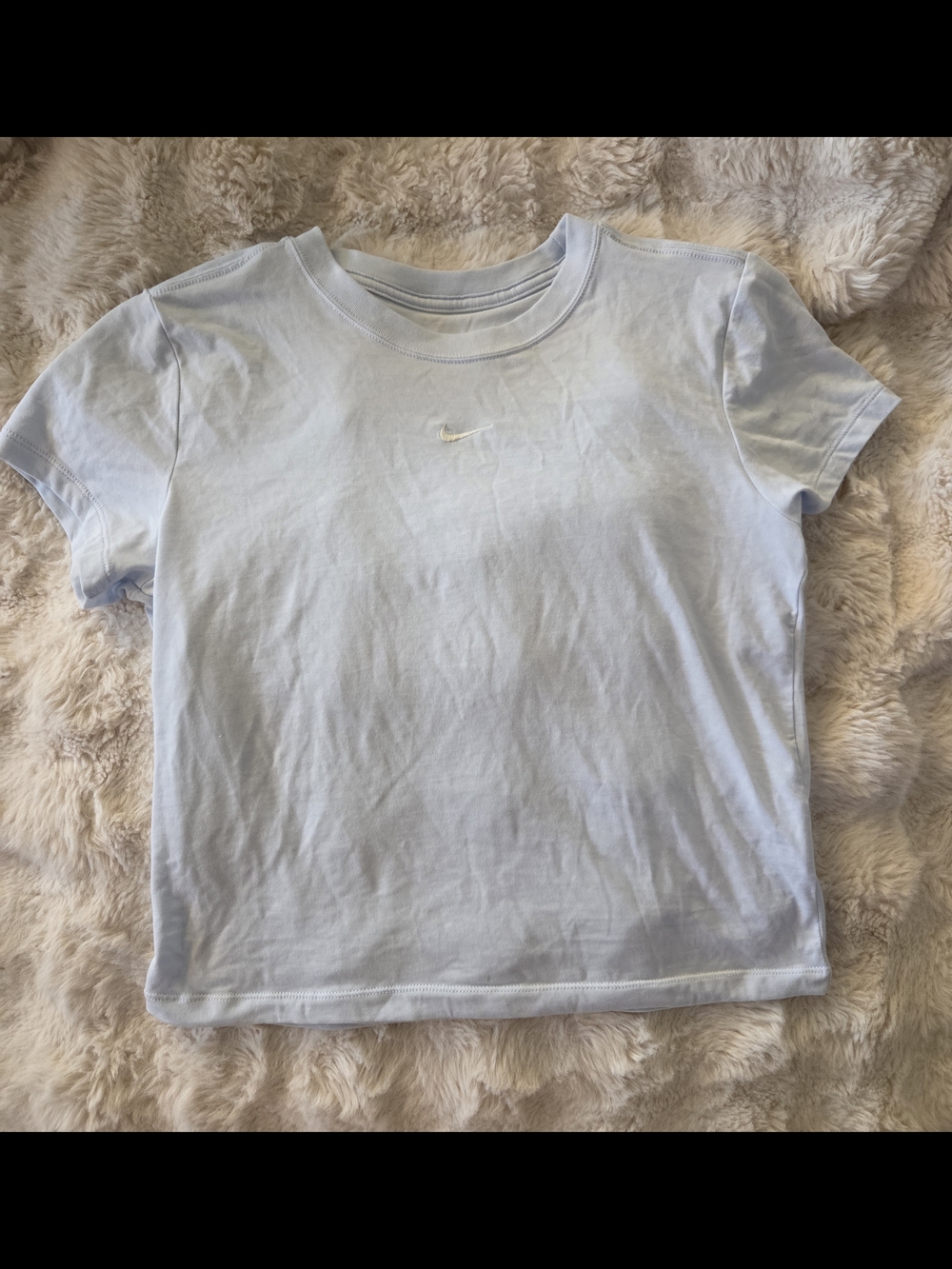 Womens Nike Light Blue Short Sleeve Tee Medium